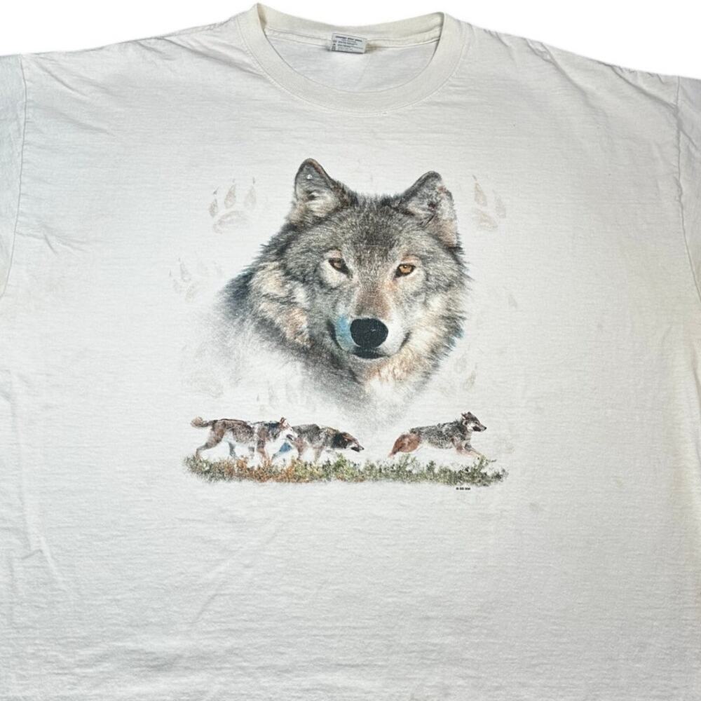 Vintage Delta Magnum Weight Wolf T Shirt 3XL Wildlife Graphic